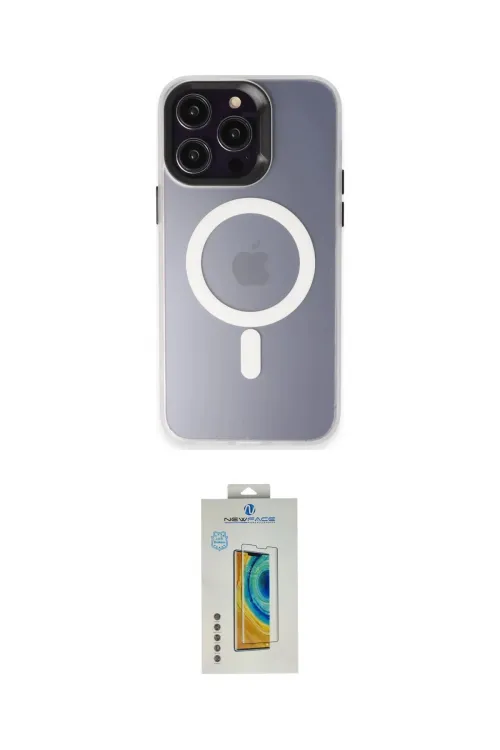 ieg™ iPhone 15 Pro Max Kılıf Kozmos Çizgi Prime - Siyah Polymer Nano Ekran Koruyucu
