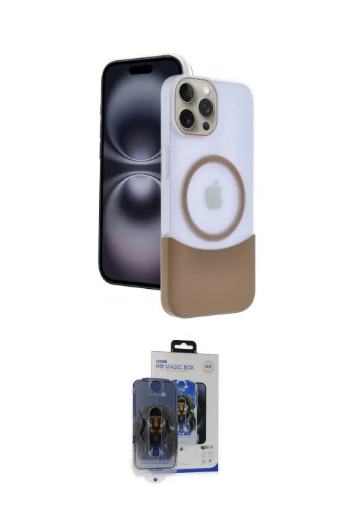 ieg™ iPhone 15 Pro Max Kılıf Kozmos Form Özel Seri - Siyah Vanessa Magic Cam