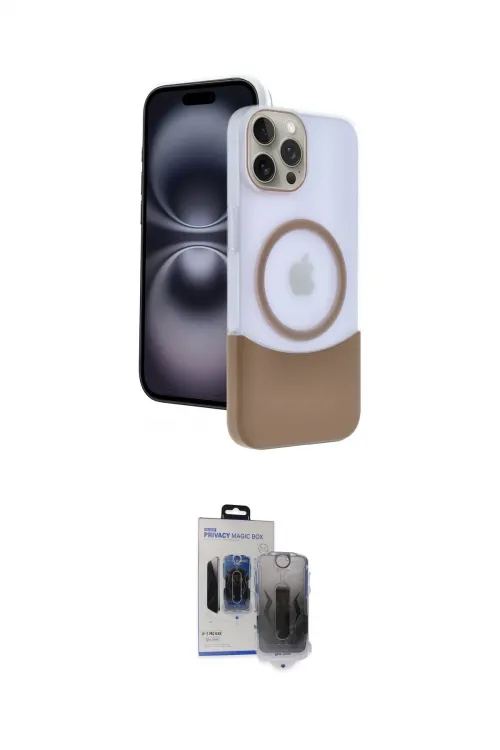 ieg™ iPhone 15 Pro Max Kılıf Kozmos Form Özel Seri - Siyah Vanessa Magic Hayalet Cam