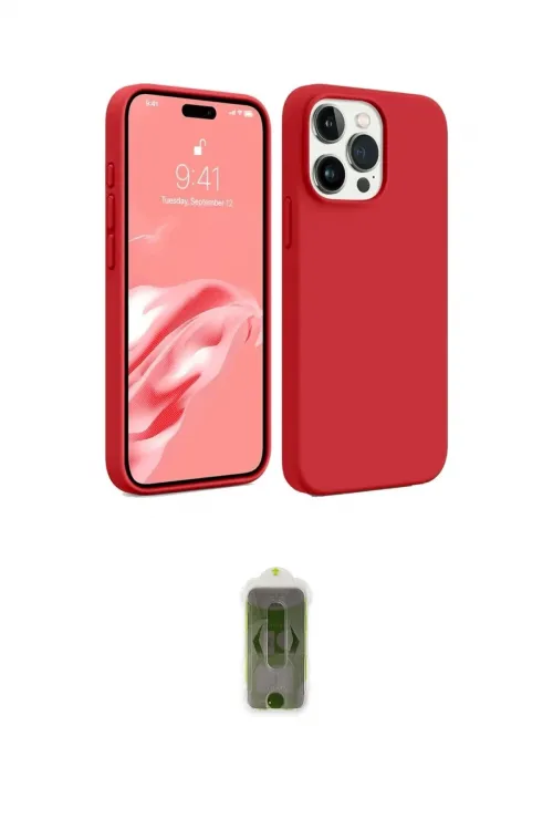 ieg™ iPhone 15 Pro Max Kılıf Kozmos Yansıma Özel Seri - Siyah Joko Magic 5D Hayalet Cam