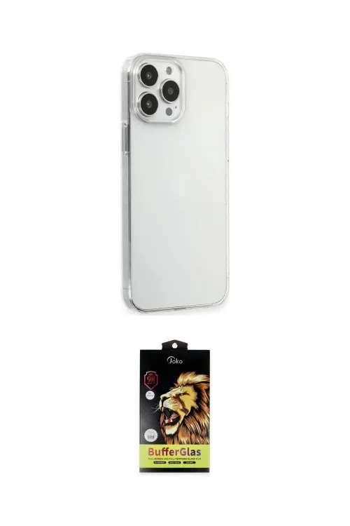 ieg™ iPhone 15 Pro Max Kılıf Kutup Doku Koleksiyonu - Siyah Buffer Cam Ekran Koruyucu