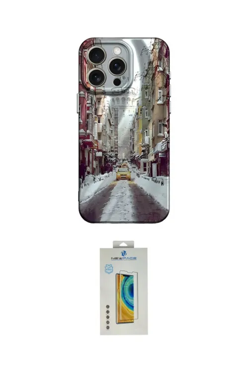 ieg™ iPhone 15 Pro Max Kılıf Nova Doku Prime - Siyah Polymer Nano Ekran Koruyucu