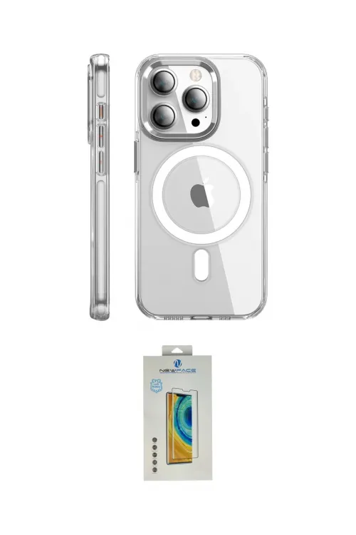 ieg™ iPhone 15 Pro Max Kılıf Nova Doku - Siyah Polymer Nano Ekran Koruyucu