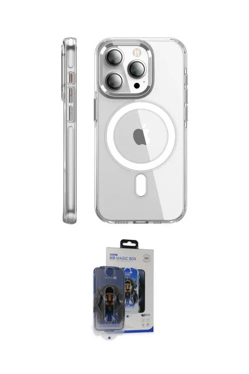 ieg™ iPhone 15 Pro Max Kılıf Nova Doku - Siyah Vanessa Magic Cam
