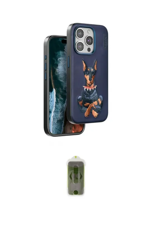 ieg™ iPhone 15 Pro Max Kılıf Nova Form Koleksiyonu - Siyah Joko Magic 5D Hayalet Cam