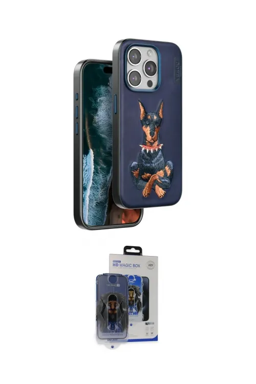 ieg™ iPhone 15 Pro Max Kılıf Nova Form Koleksiyonu - Siyah Vanessa Magic Cam
