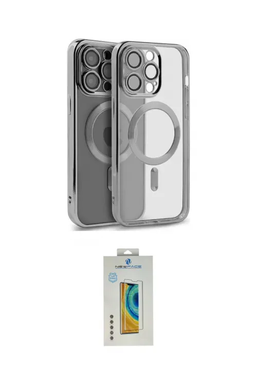 ieg™ iPhone 15 Pro Max Kılıf Nova Işık Özel Seri - Siyah Polymer Nano Ekran Koruyucu
