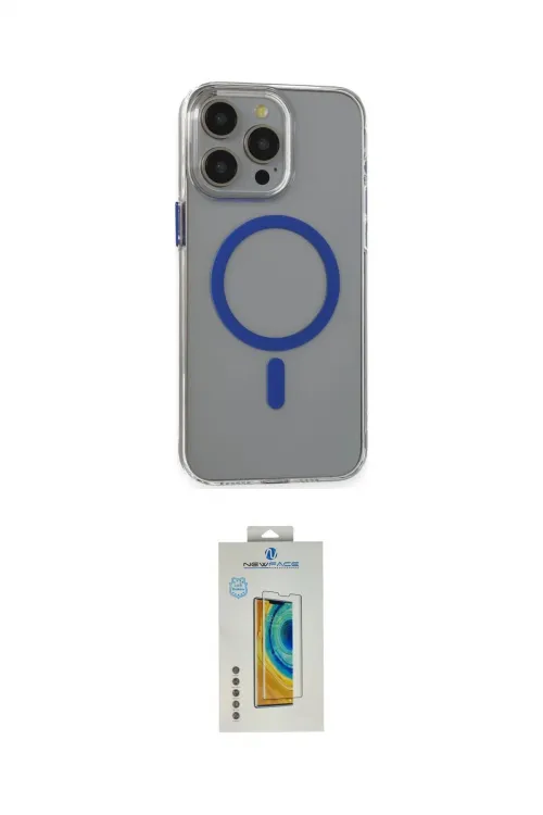 ieg™ iPhone 15 Pro Max Kılıf Odak Form Özel Seri - Siyah Polymer Nano Ekran Koruyucu