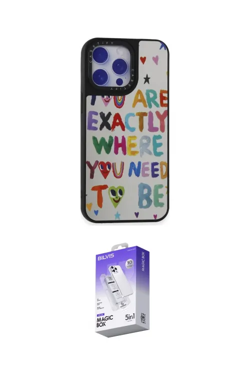 ieg™ iPhone 15 Pro Max Kılıf Odak Klasik Serisi - Siyah Bilvis 5in1 3D Magic Cam Ekran Koruyucu