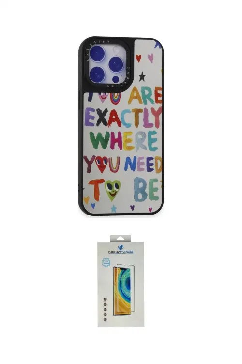 ieg™ iPhone 15 Pro Max Kılıf Odak Klasik Serisi - Siyah Polymer Nano Ekran Koruyucu