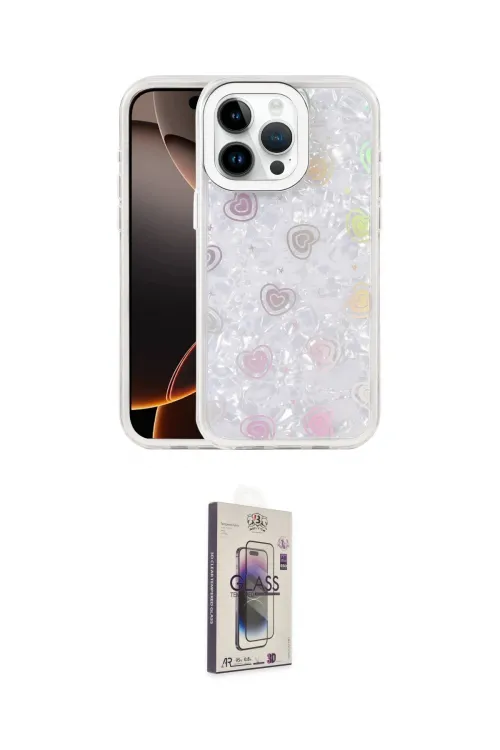 ieg™ iPhone 15 Pro Max Kılıf Odak Prime - Siyah Bilvis 3D Cam Ekran Koruyucu