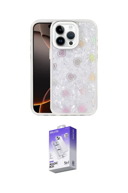 ieg™ iPhone 15 Pro Max Kılıf Odak Prime - Siyah Bilvis 5in1 3D Magic Cam Ekran Koruyucu