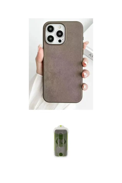 ieg™ iPhone 15 Pro Max Kılıf Pusula Modern - Siyah Joko Magic 5D Hayalet Cam
