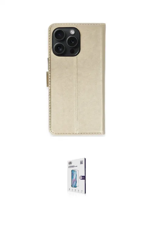 ieg™ iPhone 15 Pro Max Kılıf Siluet Işık Serisi - Siyah Bilvis 0.18mm Plus Cam Ekran Koruyucu