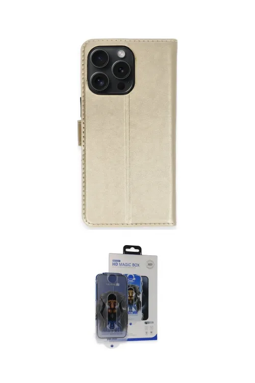ieg™ iPhone 15 Pro Max Kılıf Siluet Işık Serisi - Siyah Vanessa Magic Cam