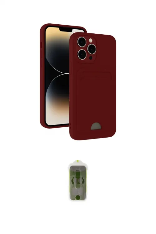 ieg™ iPhone 15 Pro Max Kılıf Vadi Çizgi Prime - Siyah Joko Magic 5D Hayalet Cam