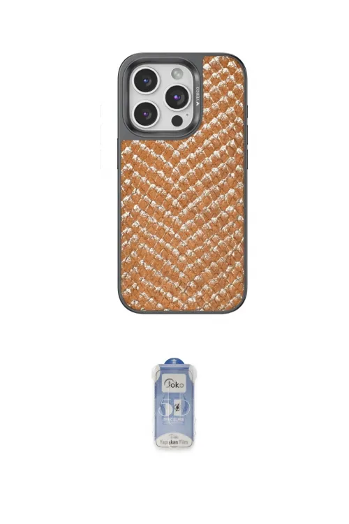 ieg™ iPhone 15 Pro Max Kılıf Vadi Özel Seri - Siyah Joko Magic 5D Cam