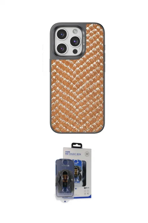 ieg™ iPhone 15 Pro Max Kılıf Vadi Özel Seri - Siyah Vanessa Magic Cam