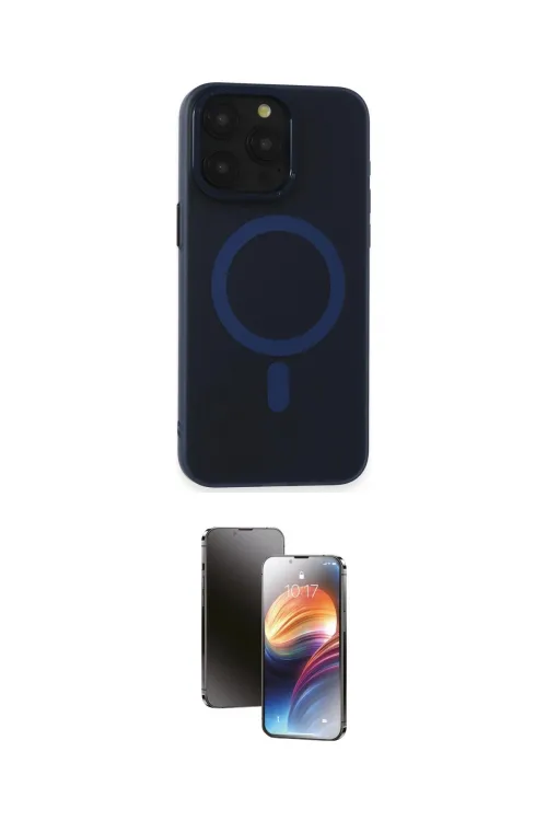 ieg™ iPhone 15 Pro Max Kılıf Yadigar Işık - Siyah 3D Antistatik Mat Seramik Nano Ekran Koruyucu