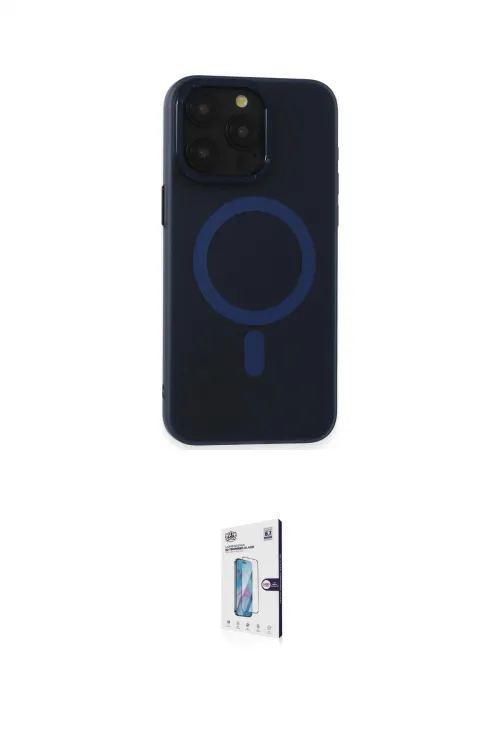 ieg™ iPhone 15 Pro Max Kılıf Yadigar Işık - Siyah Bilvis 0.18mm Plus Cam Ekran Koruyucu
