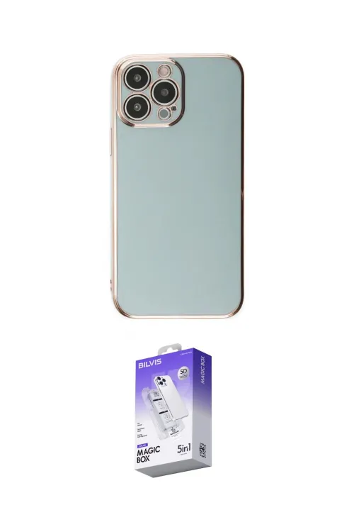 ieg™ iPhone 15 Pro Max Kılıf Yankı Serisi - Siyah Bilvis 5in1 3D Magic Cam Ekran Koruyucu