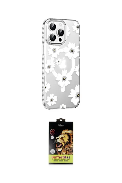 ieg™ iPhone 15 Pro Max Kılıf Yörünge Işık Prime - Siyah Buffer Cam Ekran Koruyucu