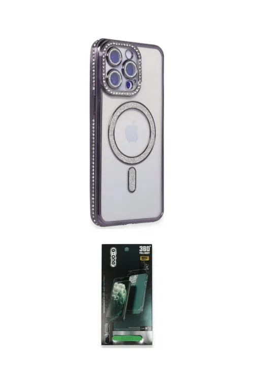 ieg™ iPhone 15 Pro Max Kılıf Zirve Doku Prime - Siyah 360 Mat Full Body Arka Koruyucu