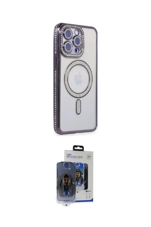 ieg™ iPhone 15 Pro Max Kılıf Zirve Doku Prime - Siyah Vanessa Magic Cam