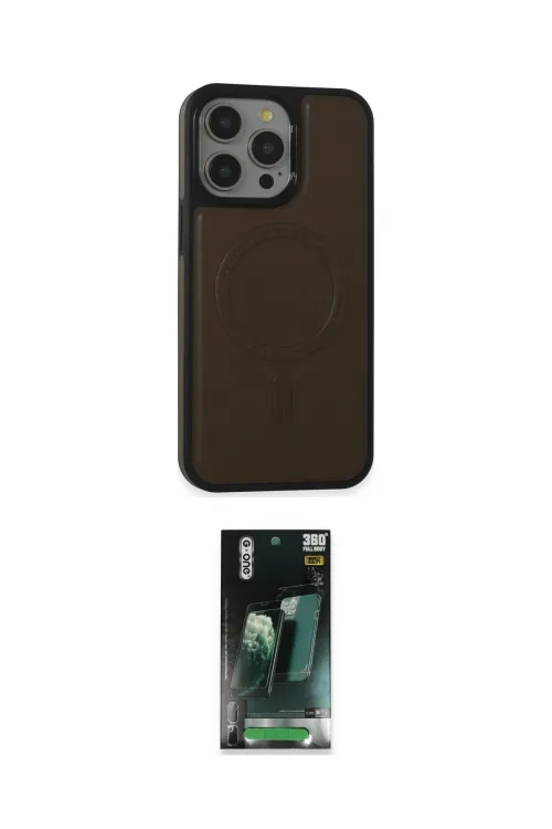 ieg™ iPhone 15 Pro Max Kılıf Zirve Işık Serisi - Şeffaf 360 Full Body Arka Koruyucu