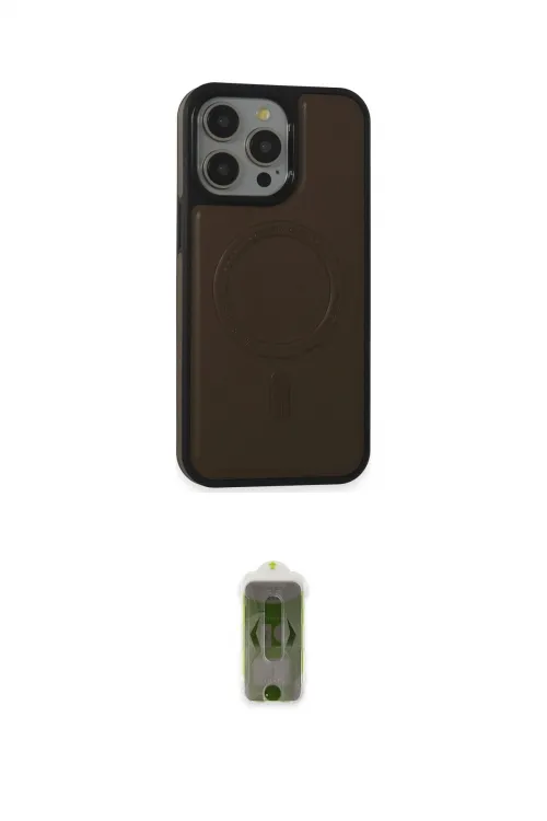 ieg™ iPhone 15 Pro Max Kılıf Zirve Işık Serisi - Siyah Joko Magic 5D Hayalet Cam