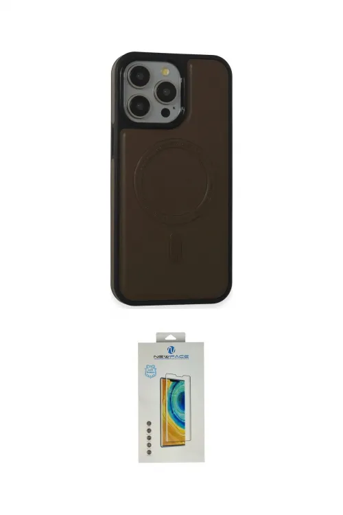 ieg™ iPhone 15 Pro Max Kılıf Zirve Işık Serisi - Siyah Polymer Nano Ekran Koruyucu