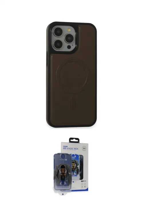 ieg™ iPhone 15 Pro Max Kılıf Zirve Işık Serisi - Siyah Vanessa Magic Cam