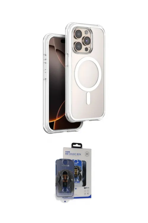 ieg™ iPhone 15 Pro Max Kılıf Zirve Klasik Prime - Siyah Vanessa Magic Cam
