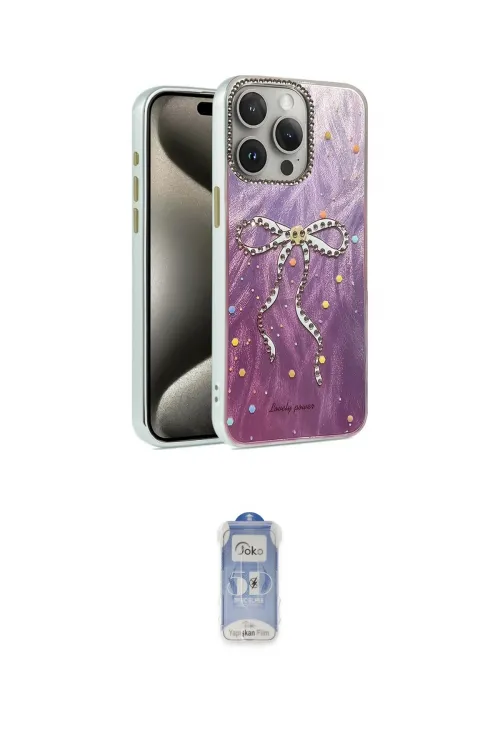 ieg™ iPhone 15 Pro Max Kılıf Zirve Modern Prime - Siyah Joko Magic 5D Cam