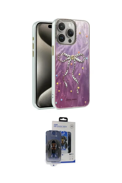 ieg™ iPhone 15 Pro Max Kılıf Zirve Modern Prime - Siyah Vanessa Magic Cam