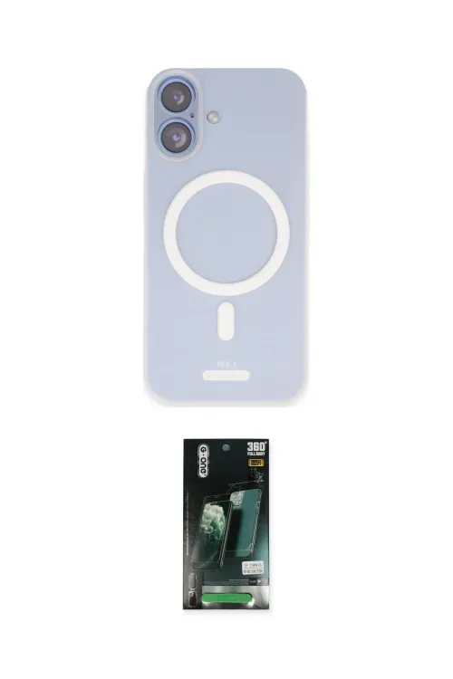 ieg™ iPhone 16 Kılıf Çekirdek Klasik - Siyah 360 Mat Full Body Arka Koruyucu