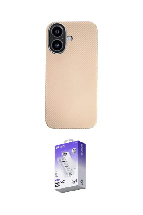 ieg™ iPhone 16 Kılıf Eksen Prime - Siyah Bilvis 5in1 3D Magic Cam Ekran Koruyucu