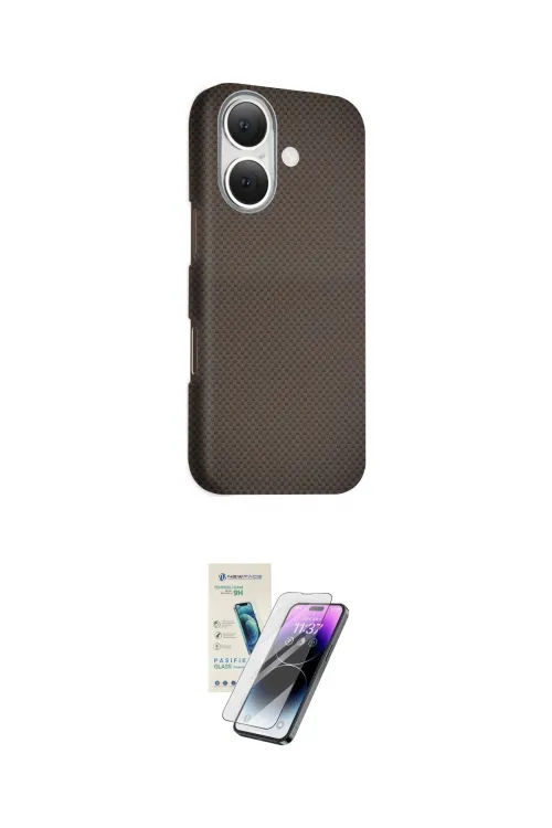 ieg™ iPhone 16 Kılıf Kozmos Klasik Prime - Şeffaf Pasifik Cam Ekran Koruyucu