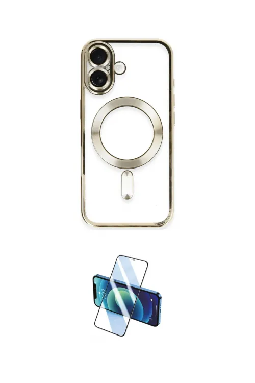 ieg™ iPhone 16 Kılıf Nova Işık Özel Seri - Siyah 3D Antistatik Seramik Nano Ekran Koruyucu