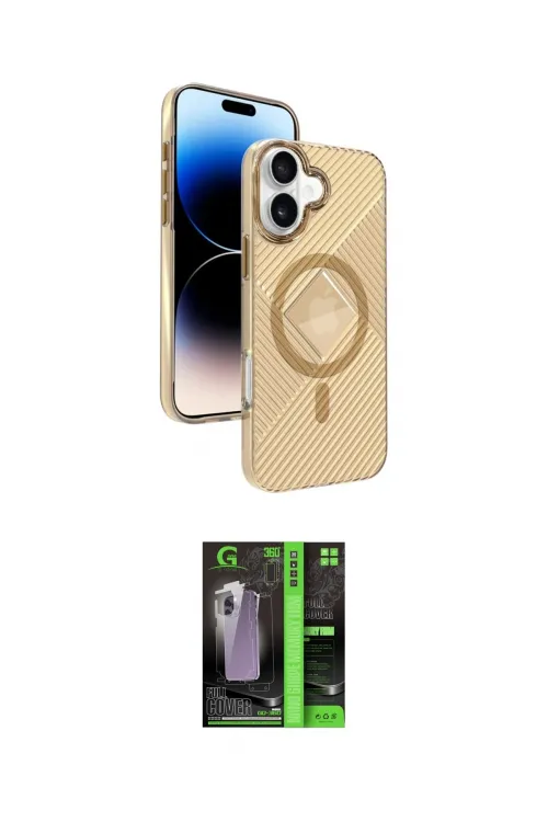 ieg™ iPhone 16 Kılıf Nova Modern Prime - Şeffaf 360 Full Body Arka Koruyucu