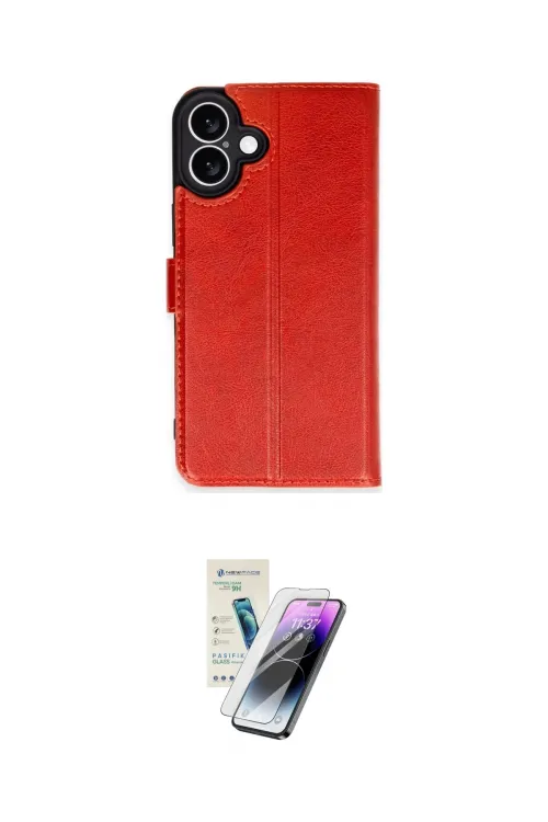 ieg™ iPhone 16 Kılıf Siluet Işık Serisi - Şeffaf Pasifik Cam Ekran Koruyucu
