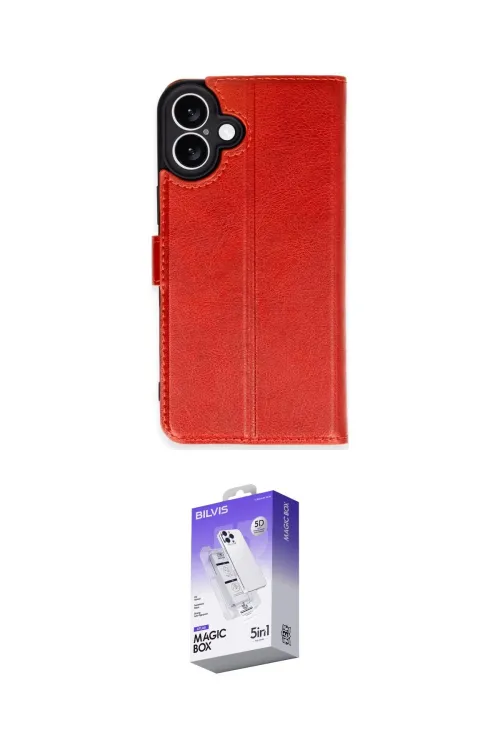 ieg™ iPhone 16 Kılıf Siluet Işık Serisi - Siyah Bilvis 5in1 3D Magic Cam Ekran Koruyucu