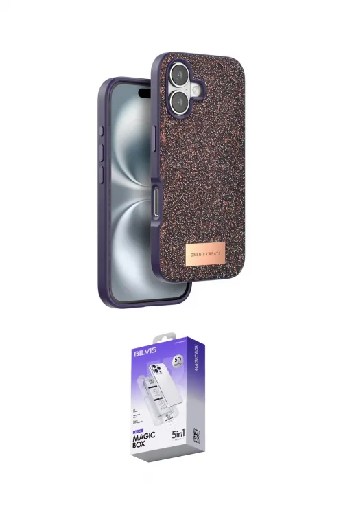 ieg™ iPhone 16 Kılıf Vadi Klasik Serisi - Siyah Bilvis 5in1 3D Magic Cam Ekran Koruyucu