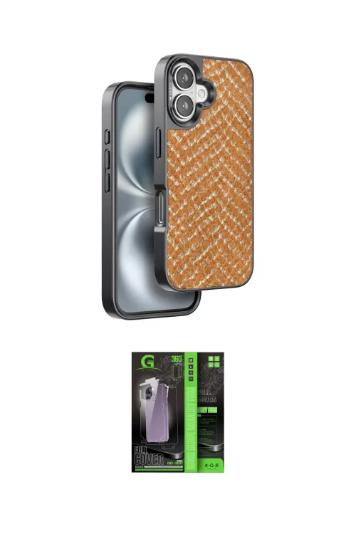 ieg™ iPhone 16 Kılıf Vadi Özel Seri - Şeffaf 360 Full Body Arka Koruyucu