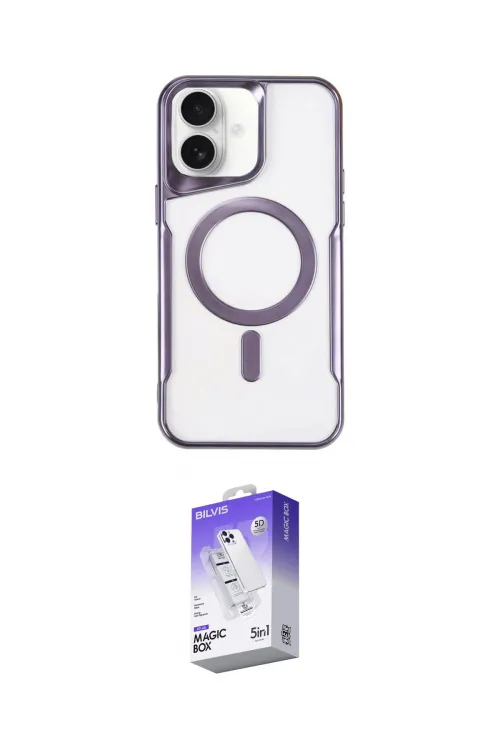 ieg™ iPhone 16 Kılıf Yadigar Klasik Özel Seri - Siyah Bilvis 5in1 3D Magic Cam Ekran Koruyucu