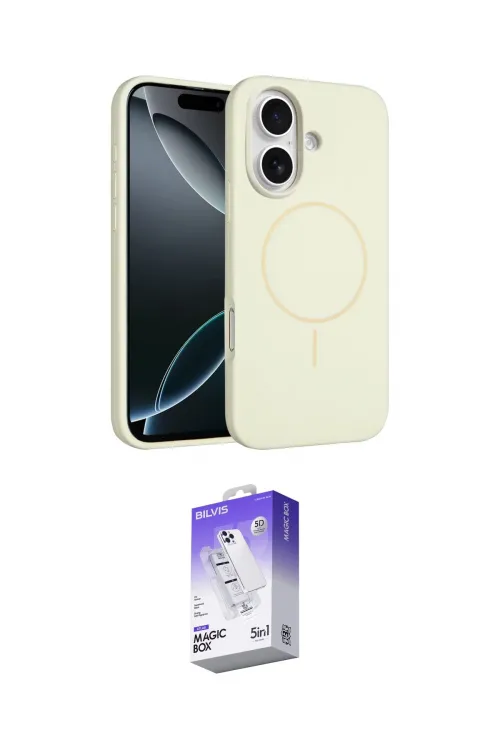 ieg™ iPhone 16 Kılıf Yankı Form Serisi - Siyah Bilvis 5in1 3D Magic Cam Ekran Koruyucu