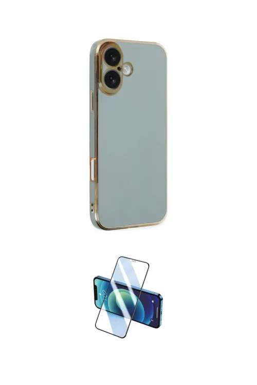 ieg™ iPhone 16 Kılıf Yankı Serisi - Siyah 3D Antistatik Seramik Nano Ekran Koruyucu