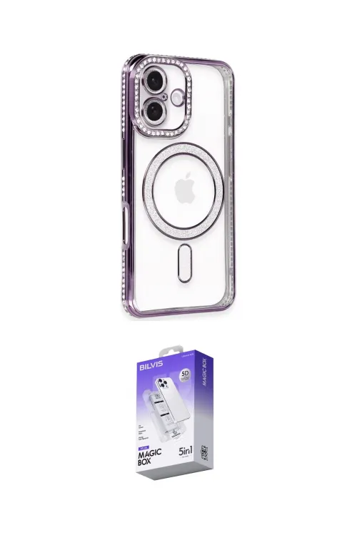 ieg™ iPhone 16 Kılıf Zirve Doku Prime - Siyah Bilvis 5in1 3D Magic Cam Ekran Koruyucu