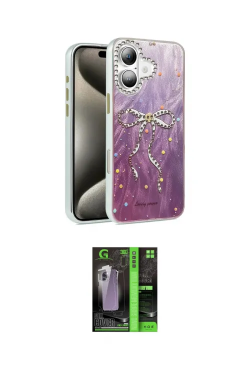 ieg™ iPhone 16 Kılıf Zirve Modern Prime - Şeffaf 360 Full Body Arka Koruyucu