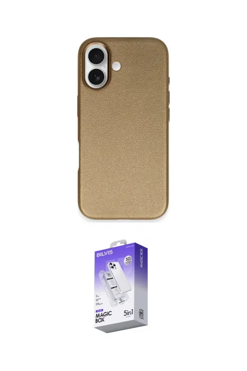 ieg™ iPhone 16 Kılıf Zirve Modern Prime - Siyah Bilvis 5in1 3D Magic Cam Ekran Koruyucu